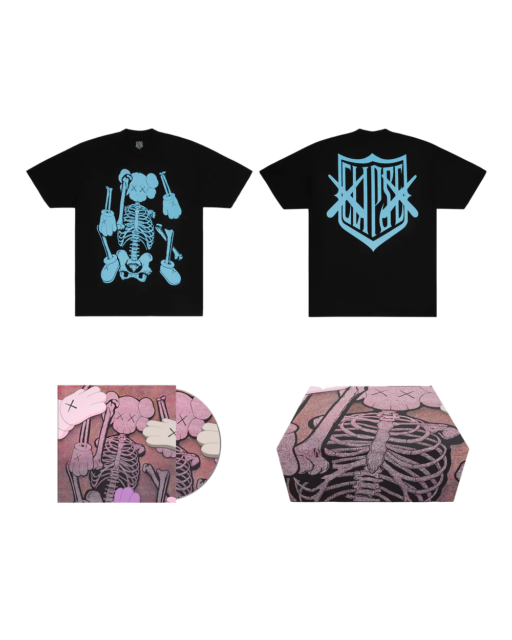 CLIPSE KAWS X Clipse LGSEO Tee Box Set 4